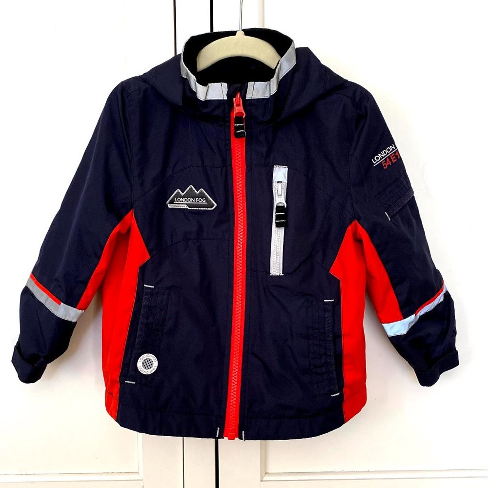 EUC London Fog Lined Windbreaker (2T) Navy Blue